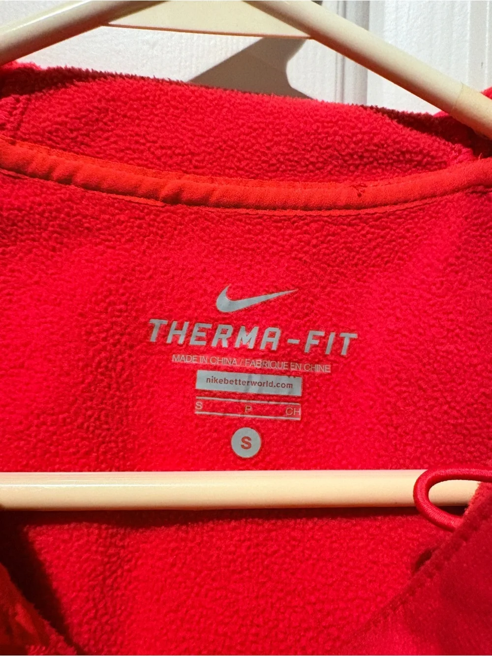 Nike Red Therma-FIT Full-Zip Hoodie Size Small